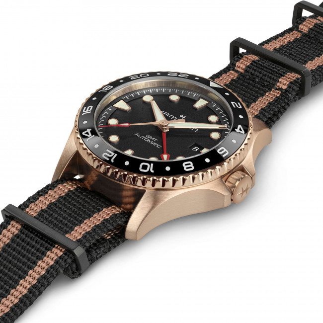 HAMILTON KHAKI SCUBA GMT BRONZO