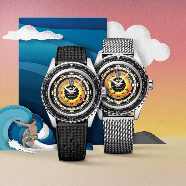 MIDO OCEAN STAR DECOMPRESSION WORLDTIMER