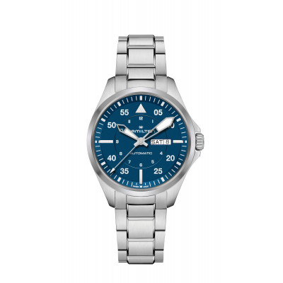 HAMILTON KHAKI AVIATION PILOT DAY DATE AUTO