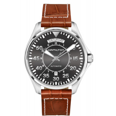 HAMILTON KHAKI AVIATION PILOT DAY DATE AUTO