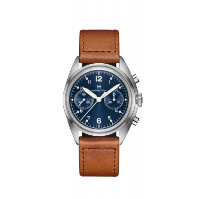HAMILTON KHAKI AVIATION PILOT PIONEER MECHANICAL CHRONO
