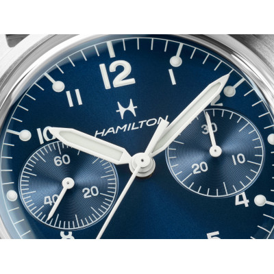 HAMILTON KHAKI AVIATION PILOT PIONEER MECHANICAL CHRONO