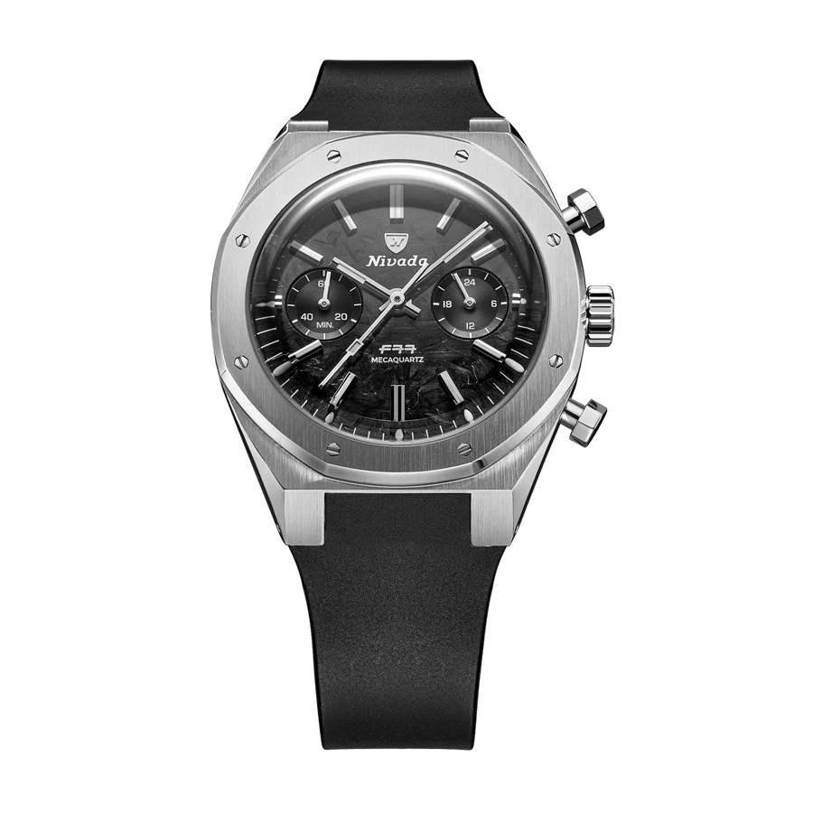 NIVADA GRENCHEN F77 SST CHRONO MECAQUARTZ CARBON MK2 38 mm