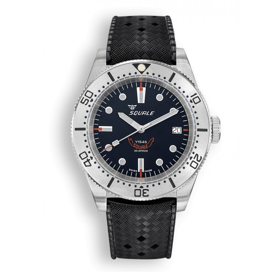 SQUALE 1545 STEEL BLACK RUBBER