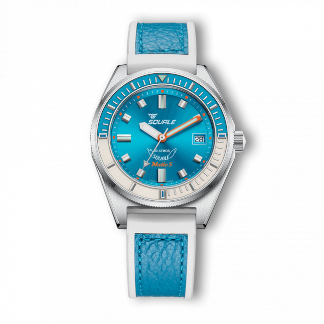 Squale Matic S Light Blue HydroLeather