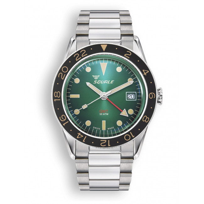SQUALE SUB-39 GMT VINTAGE GREEN SUB39GMGRBR22
