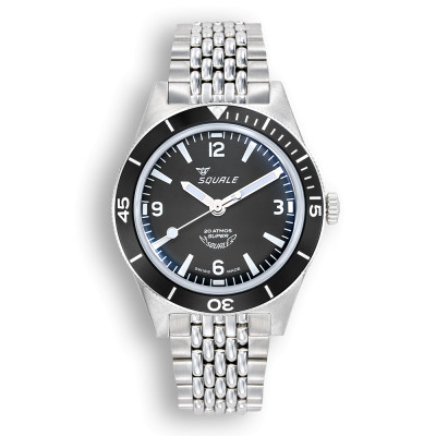 SUPER SQUALE ARABIC NUMERALS BLACK BRACELET