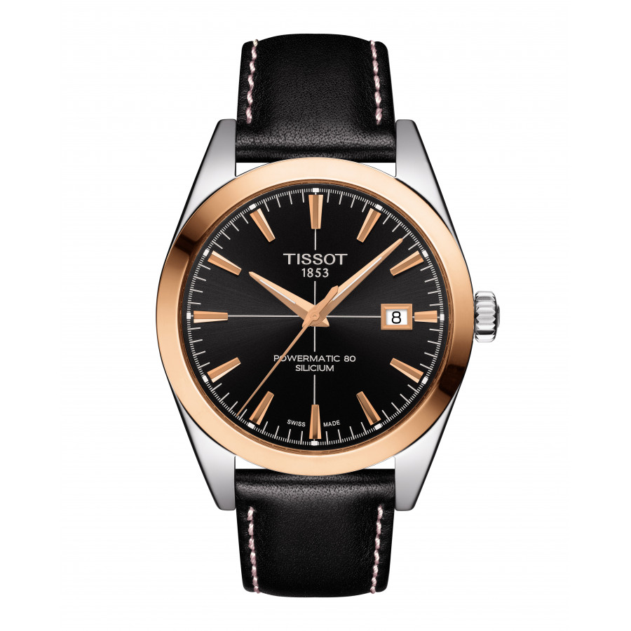 TISSOT GENTLEMAN POWERMATIC 80 SILICIUM SOLID 18K GOLD BEZEL